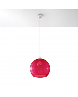 Lampa wisząca BALL czerwona