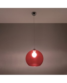 Lampa wisząca BALL czerwona