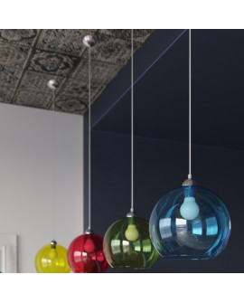 Lampa wisząca BALL czerwona