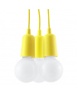 Lampa wisząca DIEGO 3 żółta