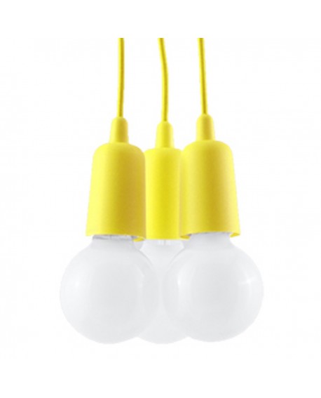 Lampa wisząca DIEGO 3 żółta