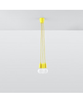 Lampa wisząca DIEGO 3 żółta
