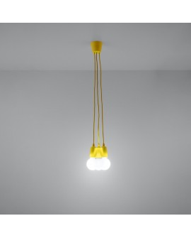 Lampa wisząca DIEGO 3 żółta