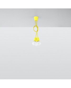 Lampa wisząca DIEGO 3 żółta