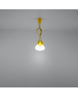 Lampa wisząca DIEGO 3 żółta