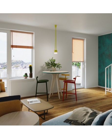 Lampa wisząca DIEGO 5 żółta