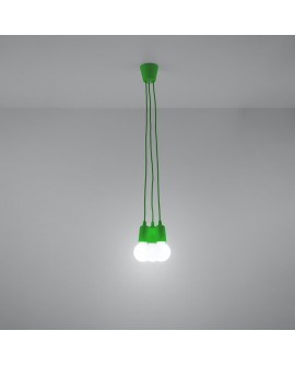Lampa wisząca DIEGO 3 zielony