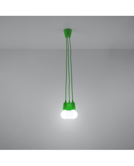 Lampa wisząca DIEGO 3 zielony