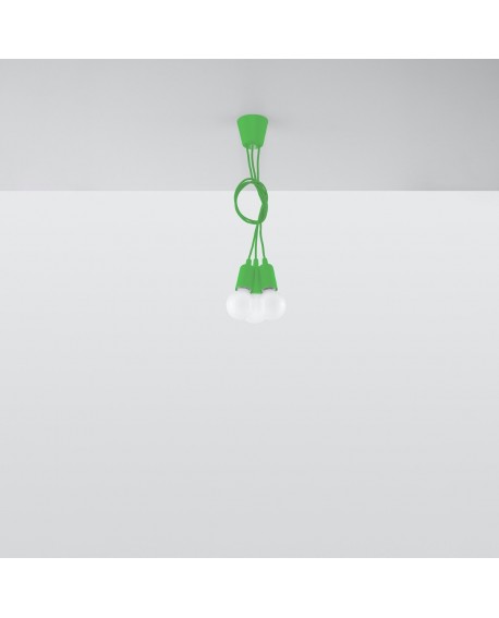 Lampa wisząca DIEGO 3 zielony