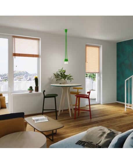 Lampa wisząca DIEGO 3 zielony