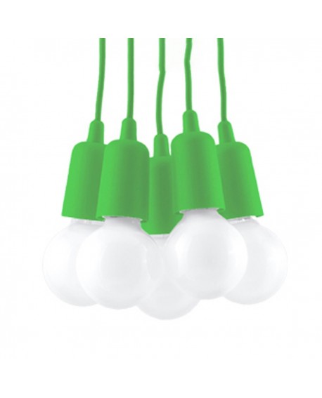 Lampa wisząca DIEGO 5 zielony