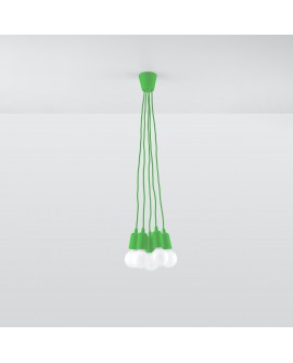Lampa wisząca DIEGO 5 zielony