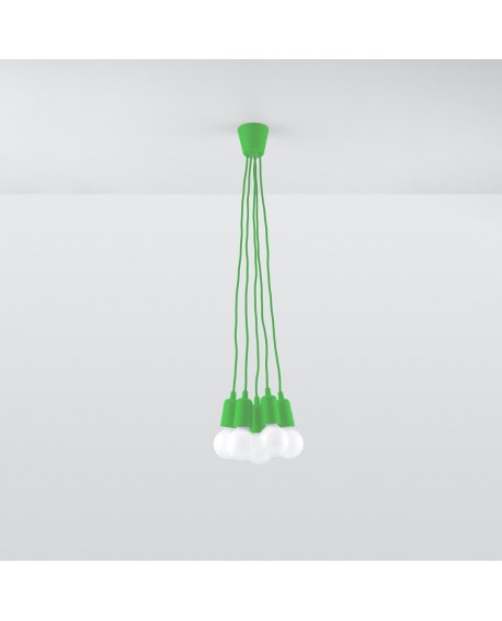 Lampa wisząca DIEGO 5 zielony