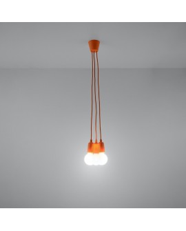 Lampa wisząca DIEGO 3 pomarańczowy