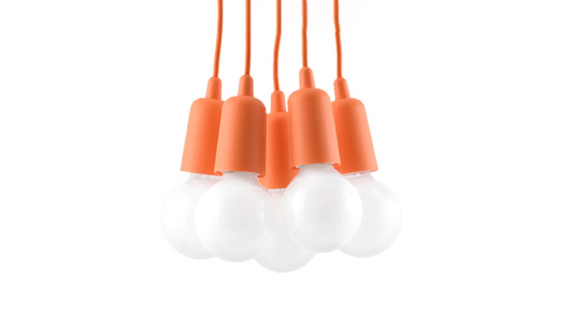Lampa wisząca DIEGO 5 pomarańczowy