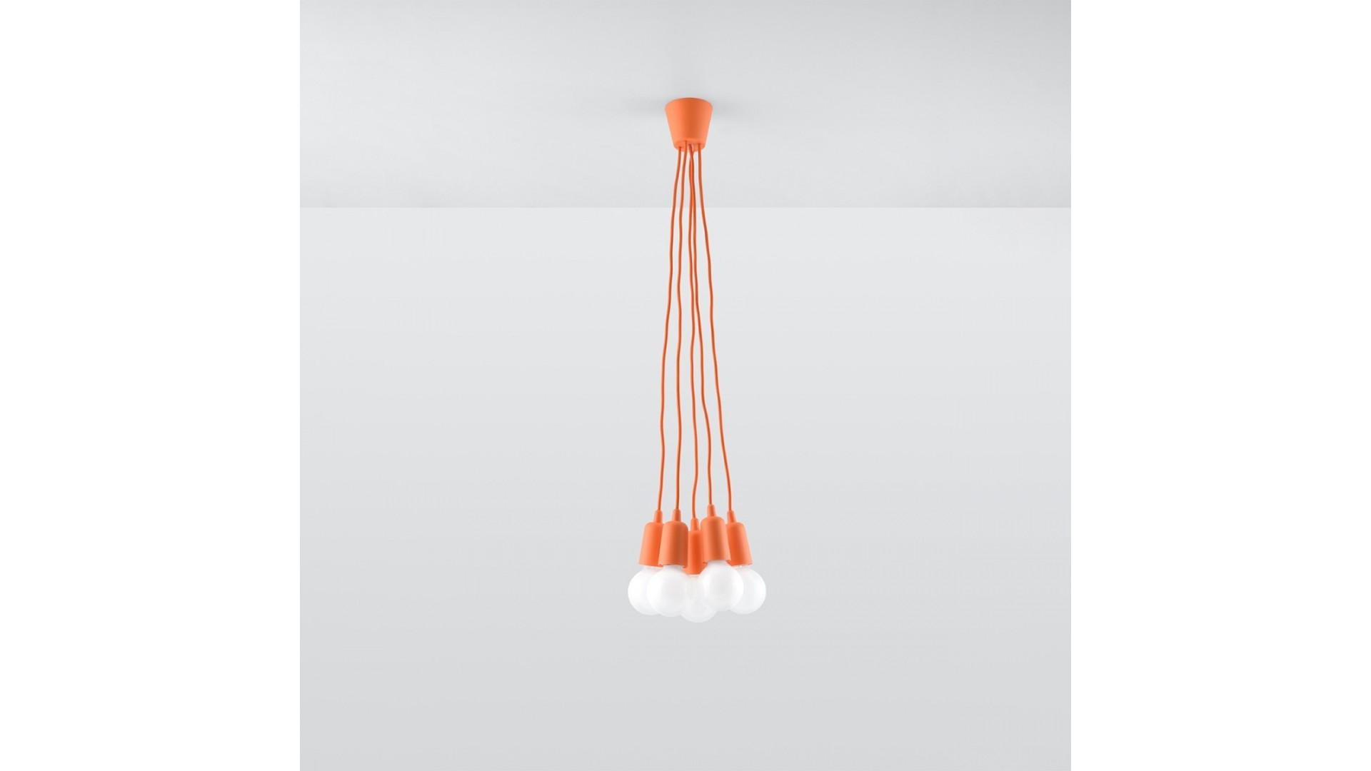 Lampa wisząca DIEGO 5 pomarańczowy
