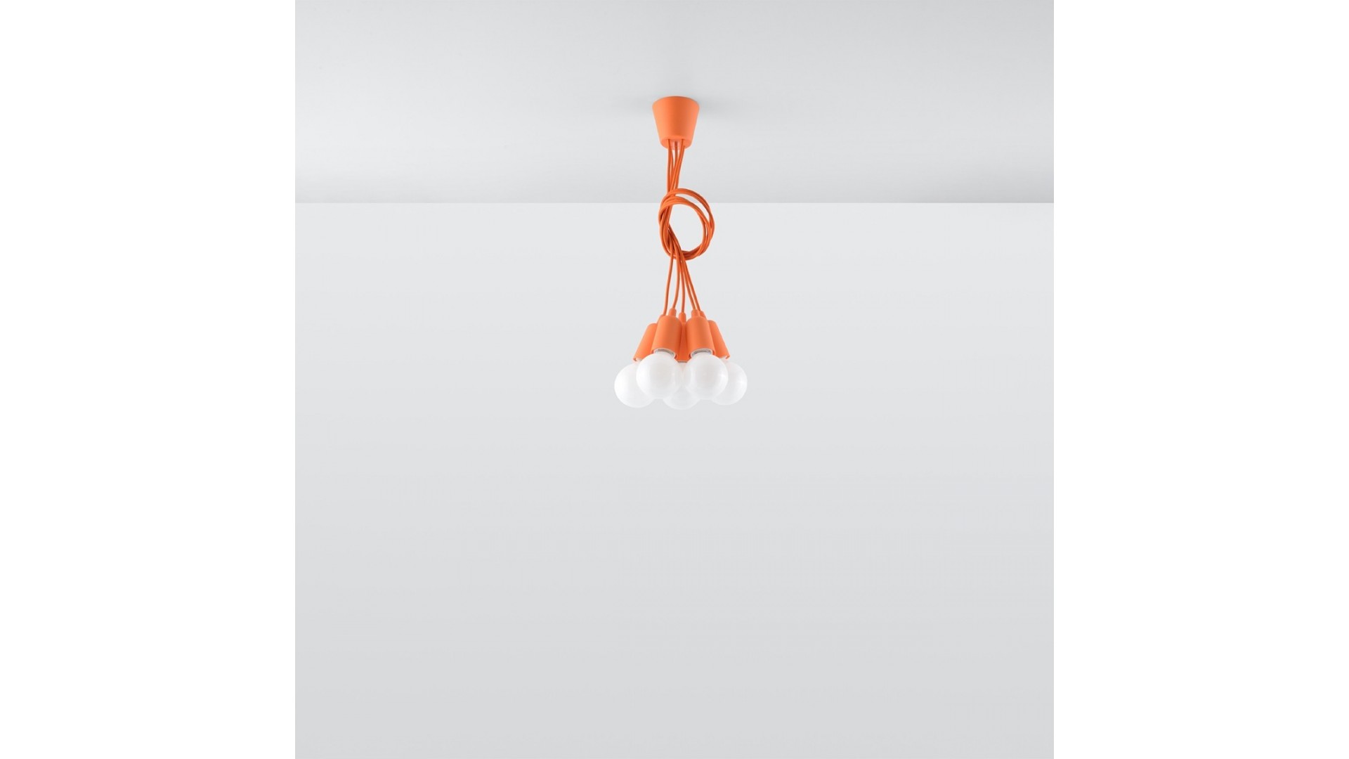 Lampa wisząca DIEGO 5 pomarańczowy