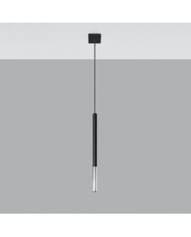 Lampa wisząca MOZAICA 1 czarny/chrom