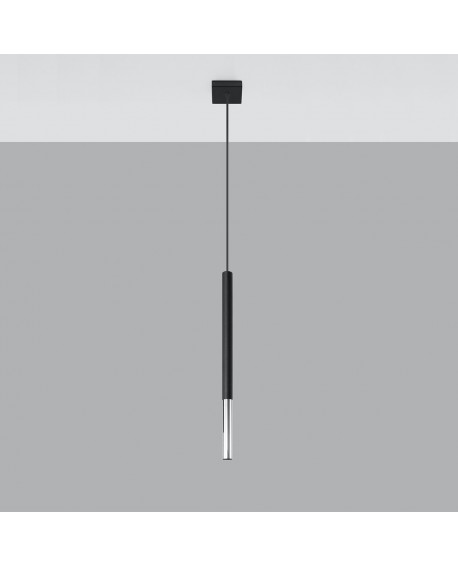 Lampa wisząca MOZAICA 1 czarny/chrom