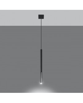 Lampa wisząca MOZAICA 1 czarny/chrom