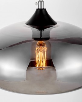 LAMPA WISZĄCA NOWOCZESNA LOFT SZARA BROSSO D30 LUMINA DECO