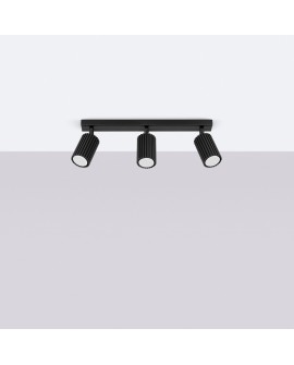 Plafon KARBON 3L czarny