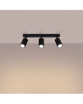 Plafon KARBON 3L czarny