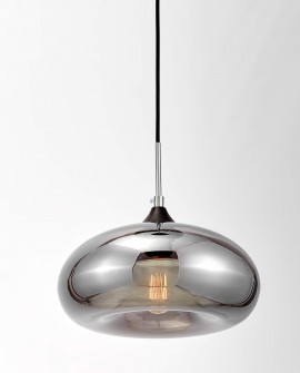 LAMPA WISZĄCA NOWOCZESNA LOFT SZARA BROSSO D30 LUMINA DECO