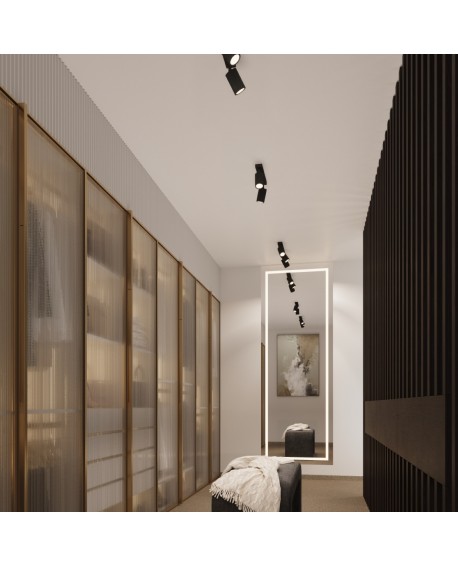 Plafon KARBON 3L czarny