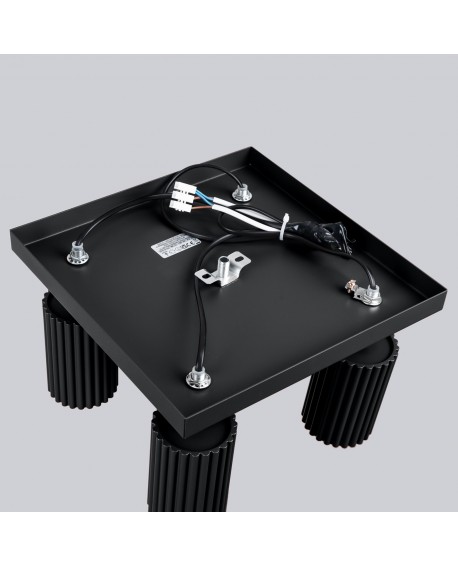 Plafon KARBON 4 czarny