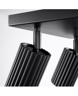 Plafon KARBON 4 czarny