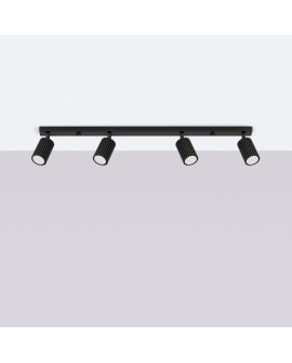 Plafon KARBON 4L czarny