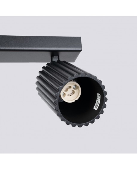 Plafon KARBON 4L czarny