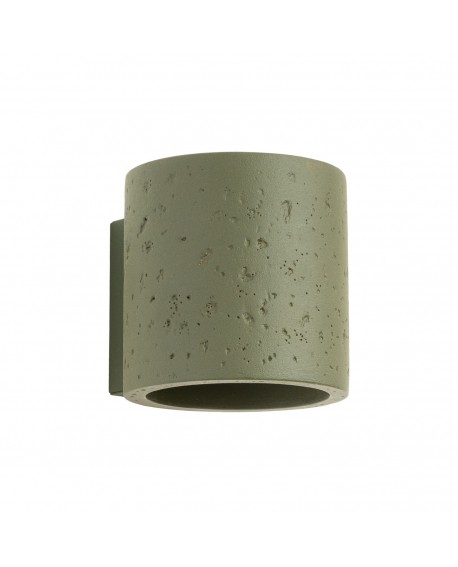 Kinkiet ORBIS beton zielona oliwka