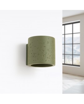 Kinkiet ORBIS beton zielona oliwka