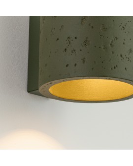 Kinkiet ORBIS beton zielona oliwka