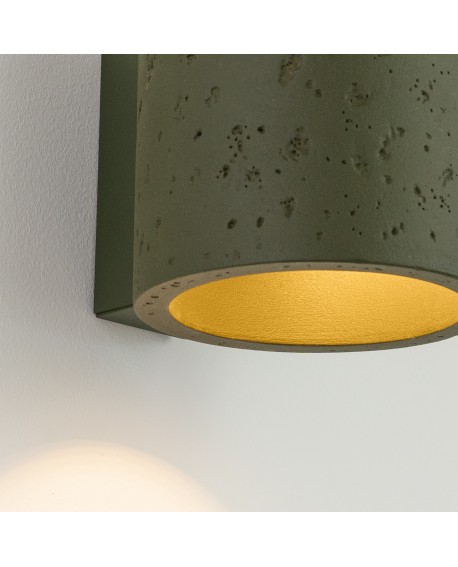 Kinkiet ORBIS beton zielona oliwka