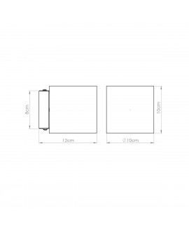 Kinkiet ORBIS beton zielona oliwka