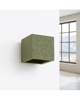 Kinkiet QUAD beton zielona oliwka