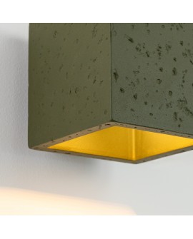 Kinkiet QUAD beton zielona oliwka