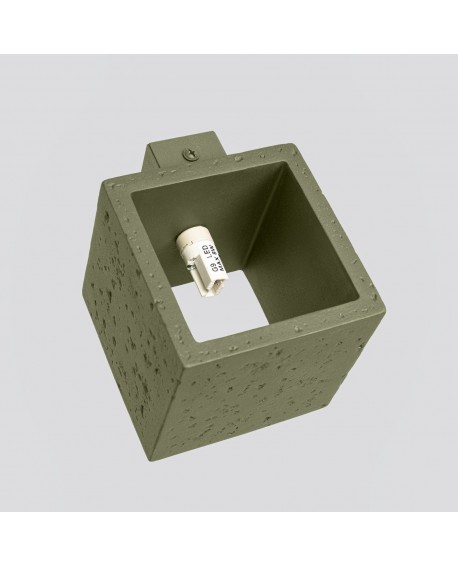 Kinkiet QUAD beton zielona oliwka