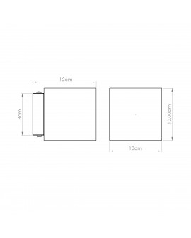 Kinkiet QUAD beton zielona oliwka