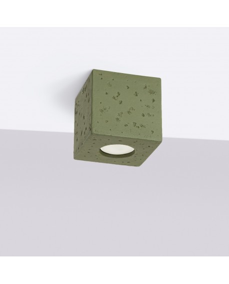 Plafon QUAD beton zielona oliwka