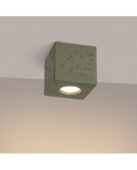Plafon QUAD beton zielona oliwka