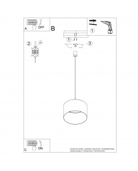 Lampa wisząca NEVIA taupe