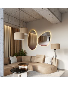 Lampa wisząca NEVIA taupe