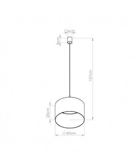 Lampa wisząca NEVIA marmur