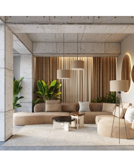 Lampa podłogowa NEVIA taupe