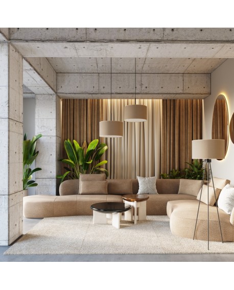 Lampa podłogowa NEVIA taupe