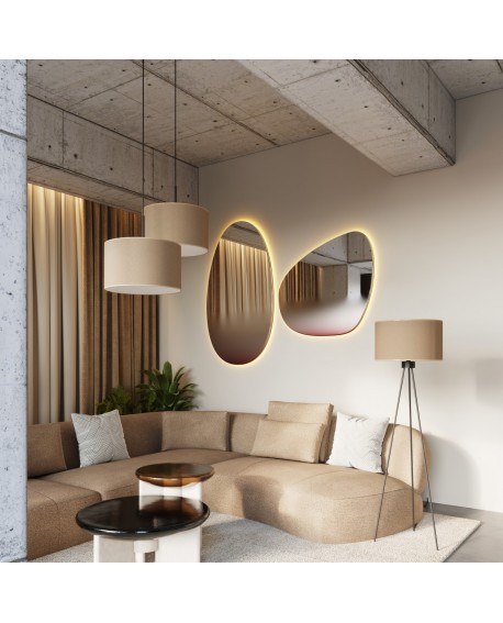 Lampa podłogowa NEVIA taupe